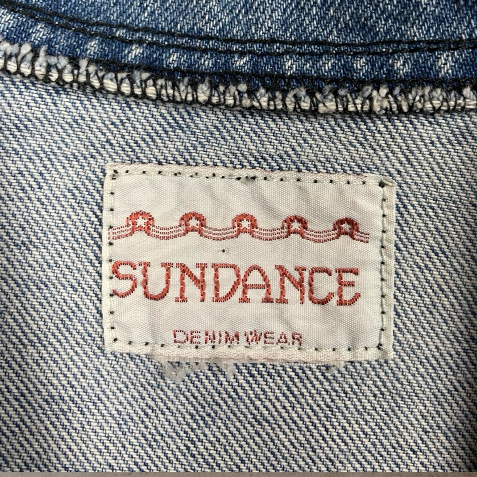 90s VTG MENS SUNDANCE DENIM WEAR WESTERN JEAN BLAZER JACKET (L/XL)