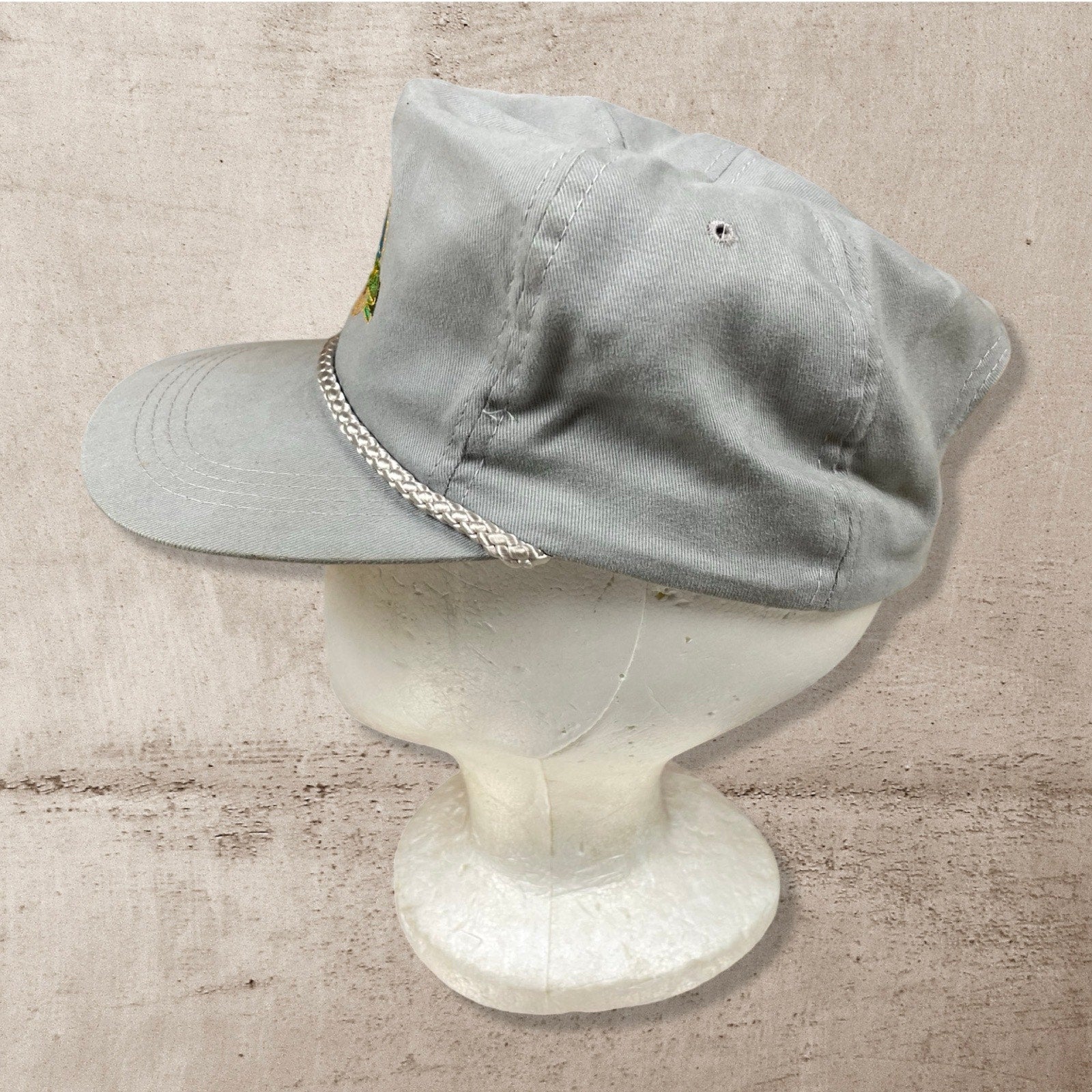 90s VTG CALIFORNIA COLLEGIATE JAPAN TOUR GREY TRUCKER HAT (OS)