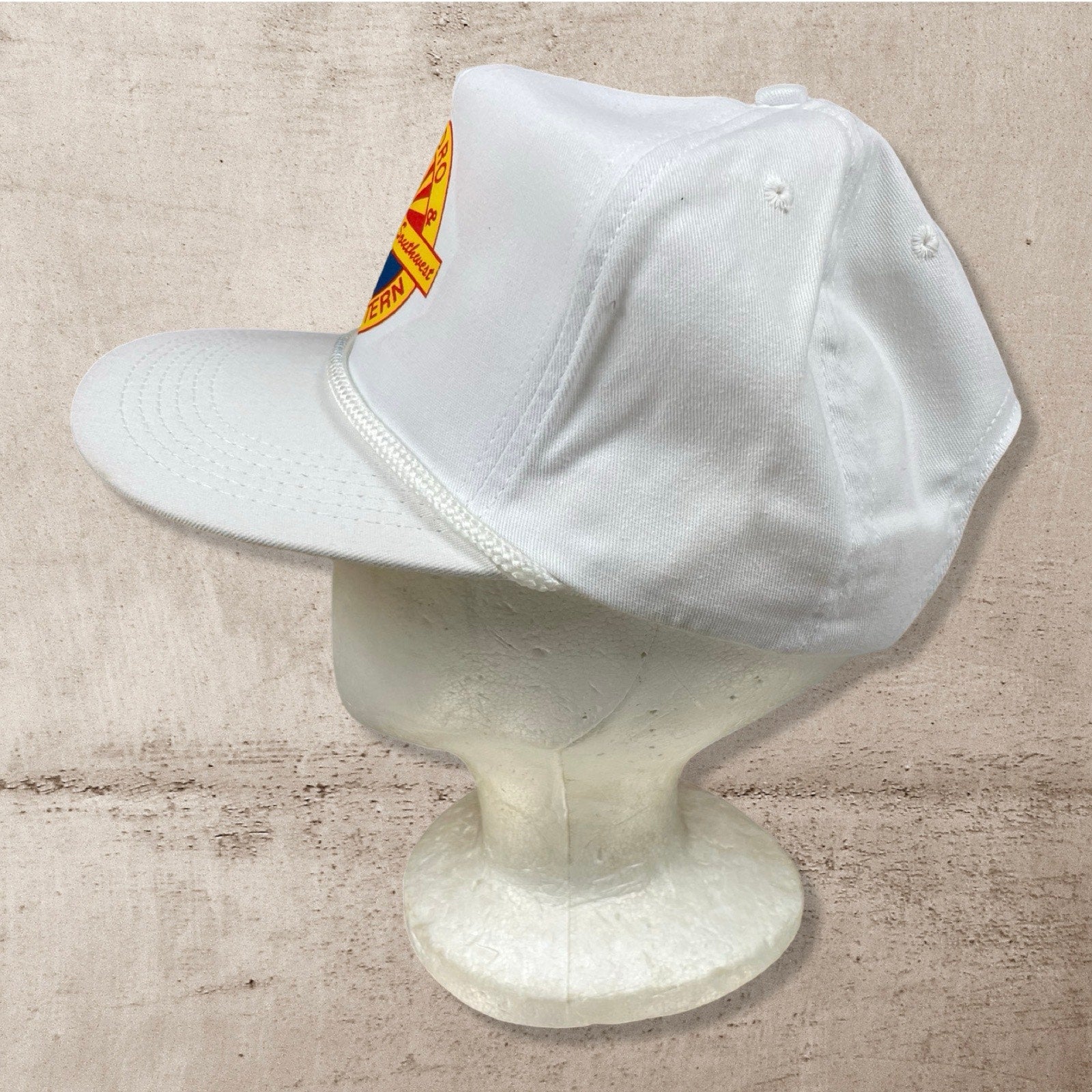 90s VTG SAN PEDRO PRIDE OF SOUTHWEST ARIZONA WHITE TRUCKER HAT (OS)