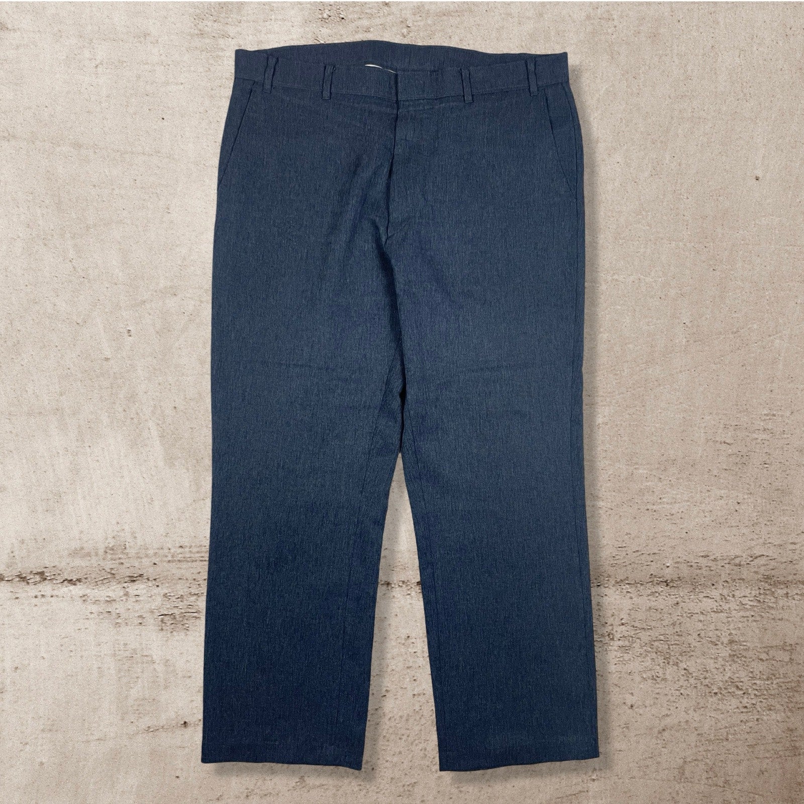 70s VTG DARK BLUE LEVIS ACTION SLACKS PANTS USA MADE MENS (38X31)