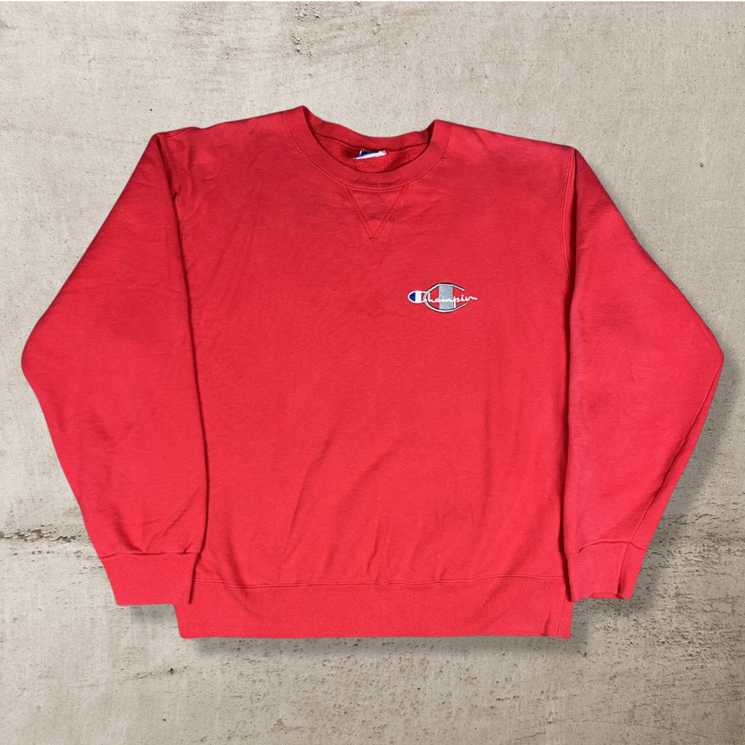 90s CHAMPION USA EMBROIDERED LOGO SWEATSHIRT (XL)