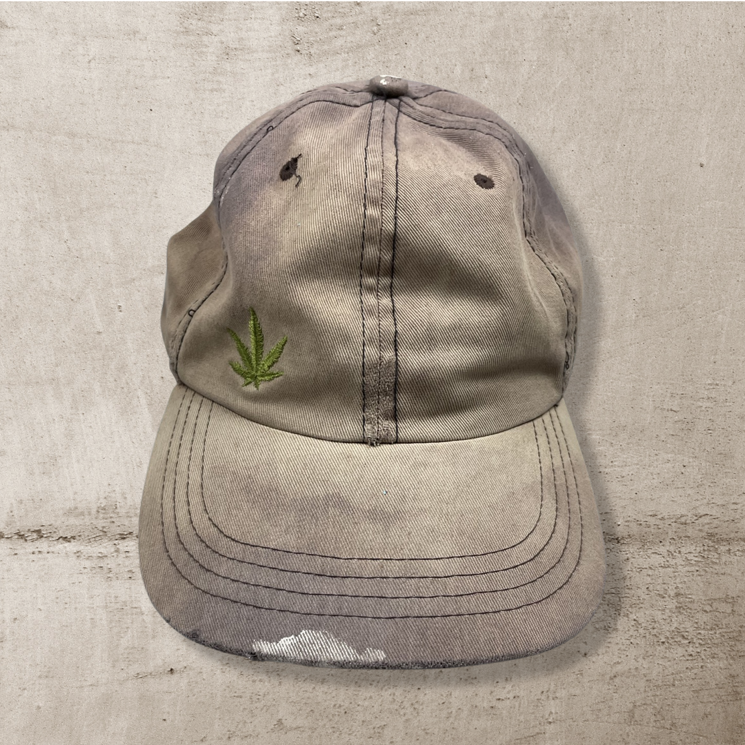 00s SUN FADED LIQUID BLUE THC WEED BASEBALL CAP (OS)