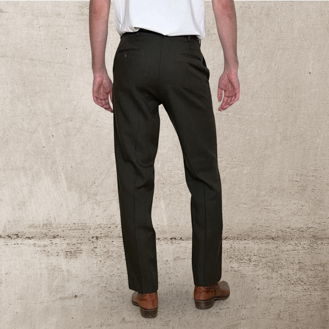 70s VINTAGE CAMPUS PERMANENT PRESS SLACKS (32)