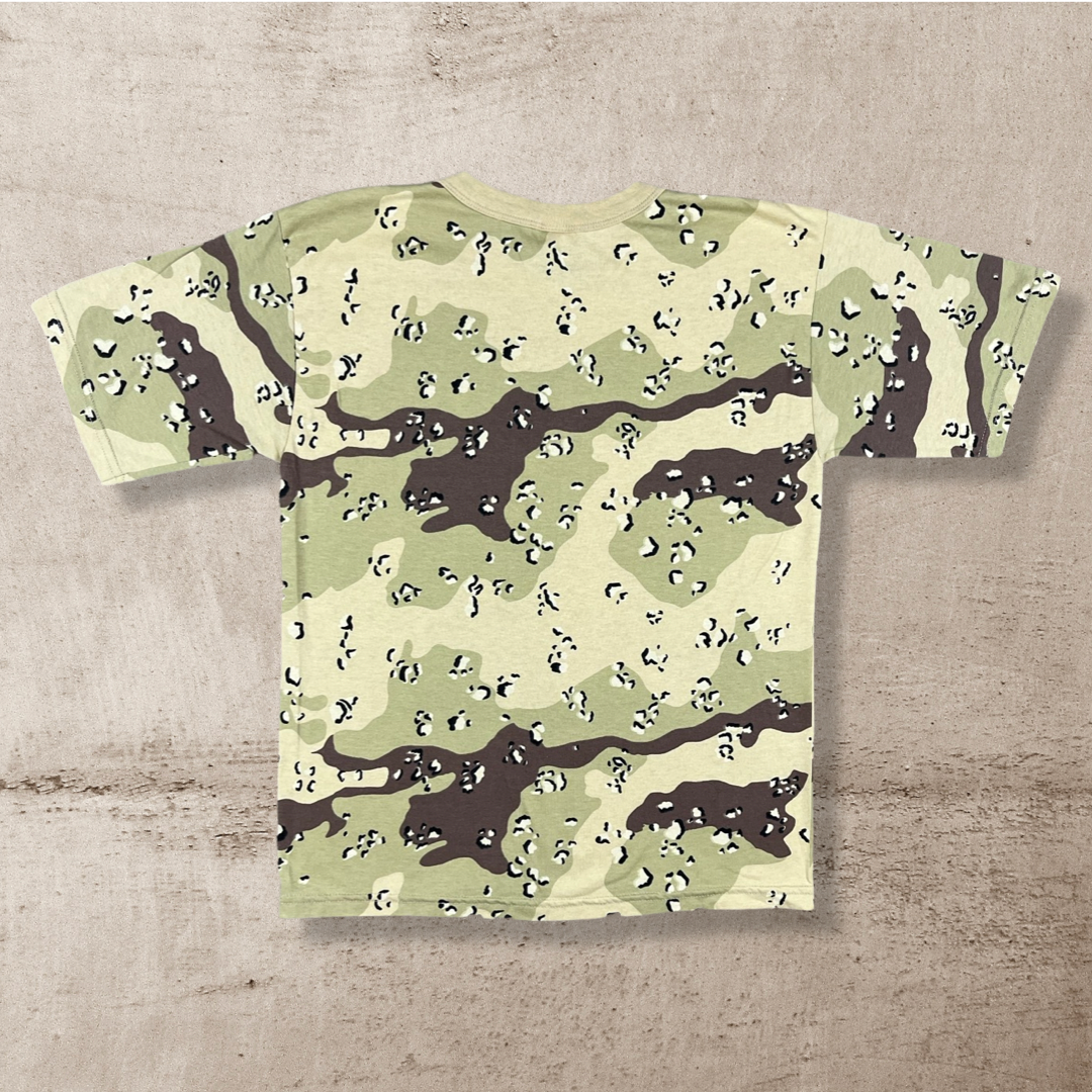 90s CAMO DESERT PRINT MILITARY T-SHIRT (S/M)