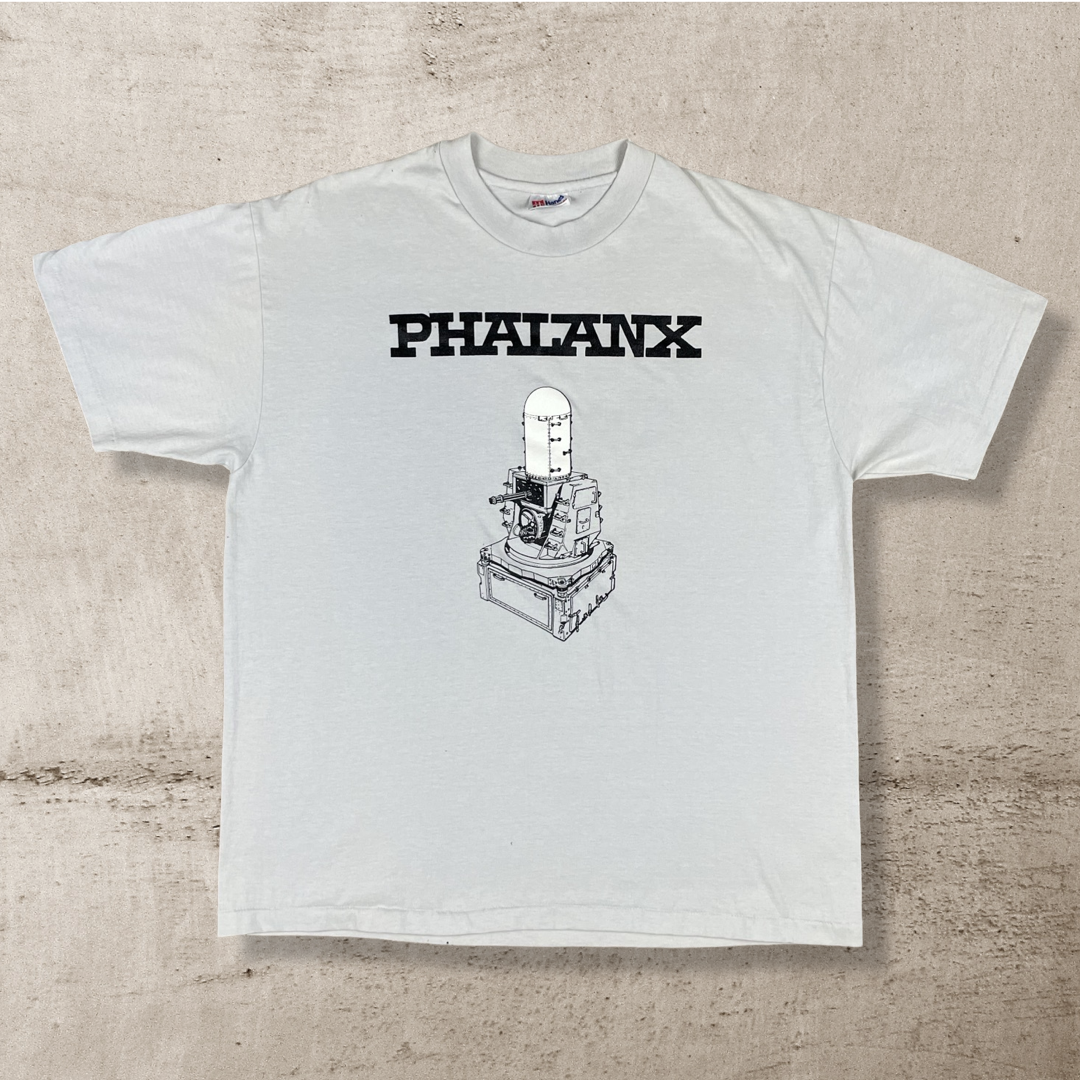 90s PHALANX CIWS MILITARY NAVY WEAPON T-SHIRT (XL)