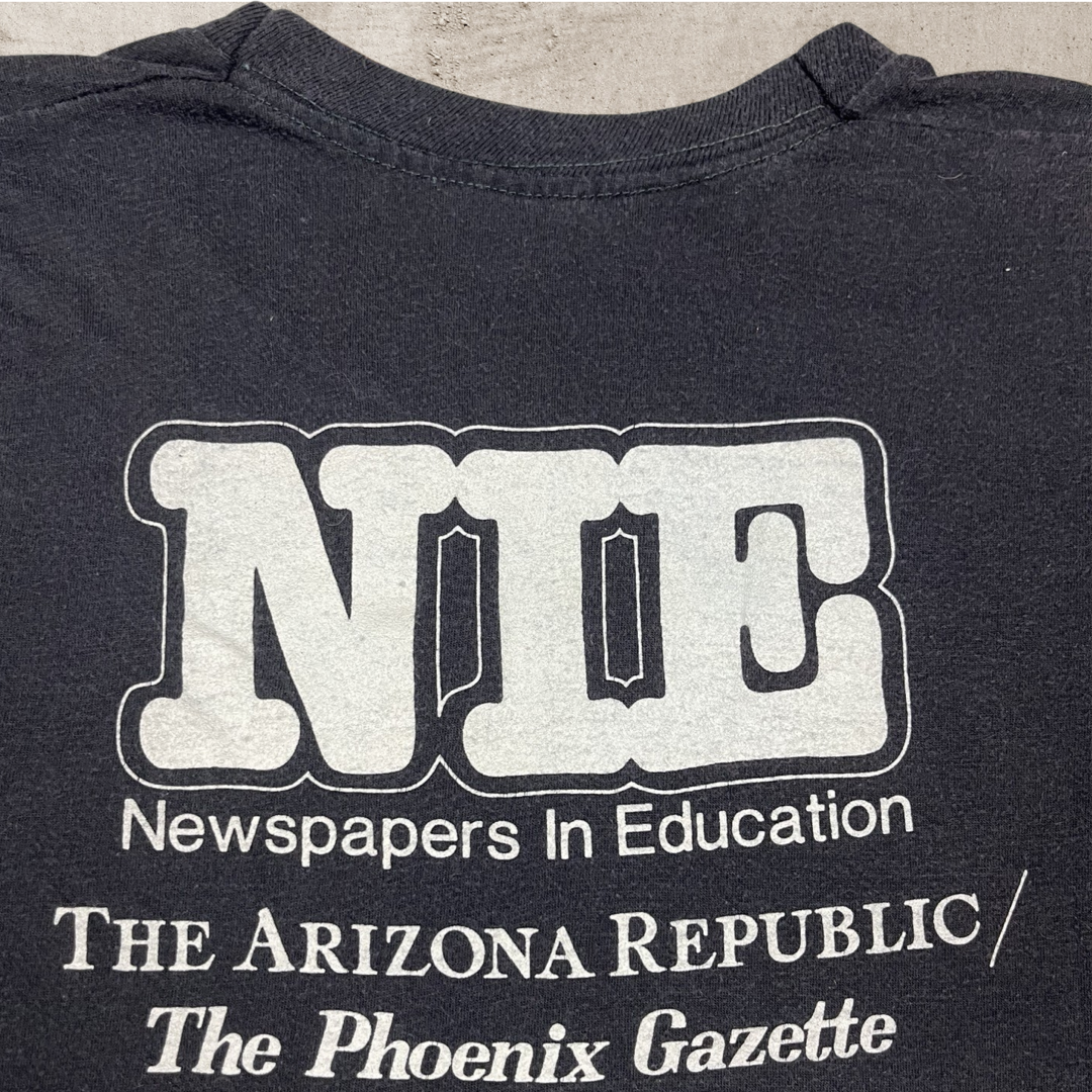 90s VINTAGE SINGLE STITCH PHOENIX GAZETTE READING T-SHIRT (S)