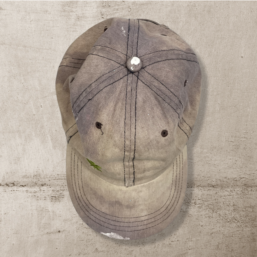 00s SUN FADED LIQUID BLUE THC WEED BASEBALL CAP (OS)