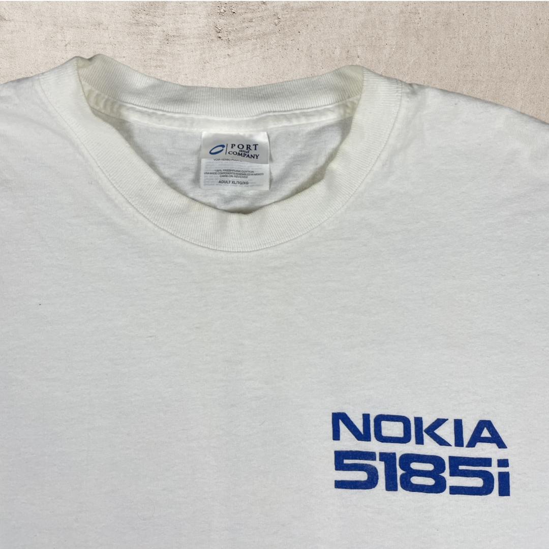 Y2K NOKIA 5185i CELL PHONE LS T-SHIRT (XL)