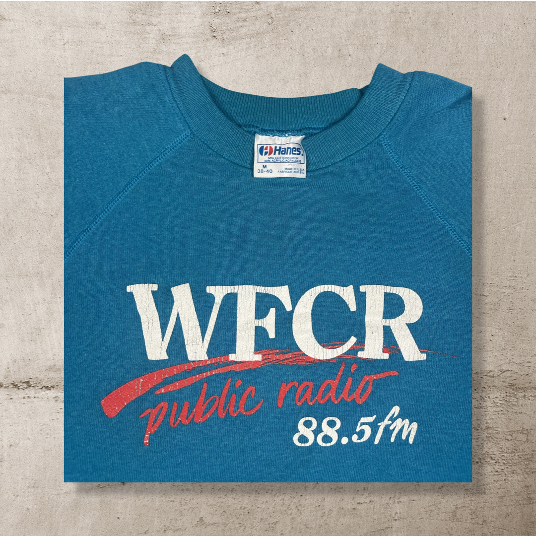 80s WFCR RADIO CREWNECK SWEATSHIRT (M/S)