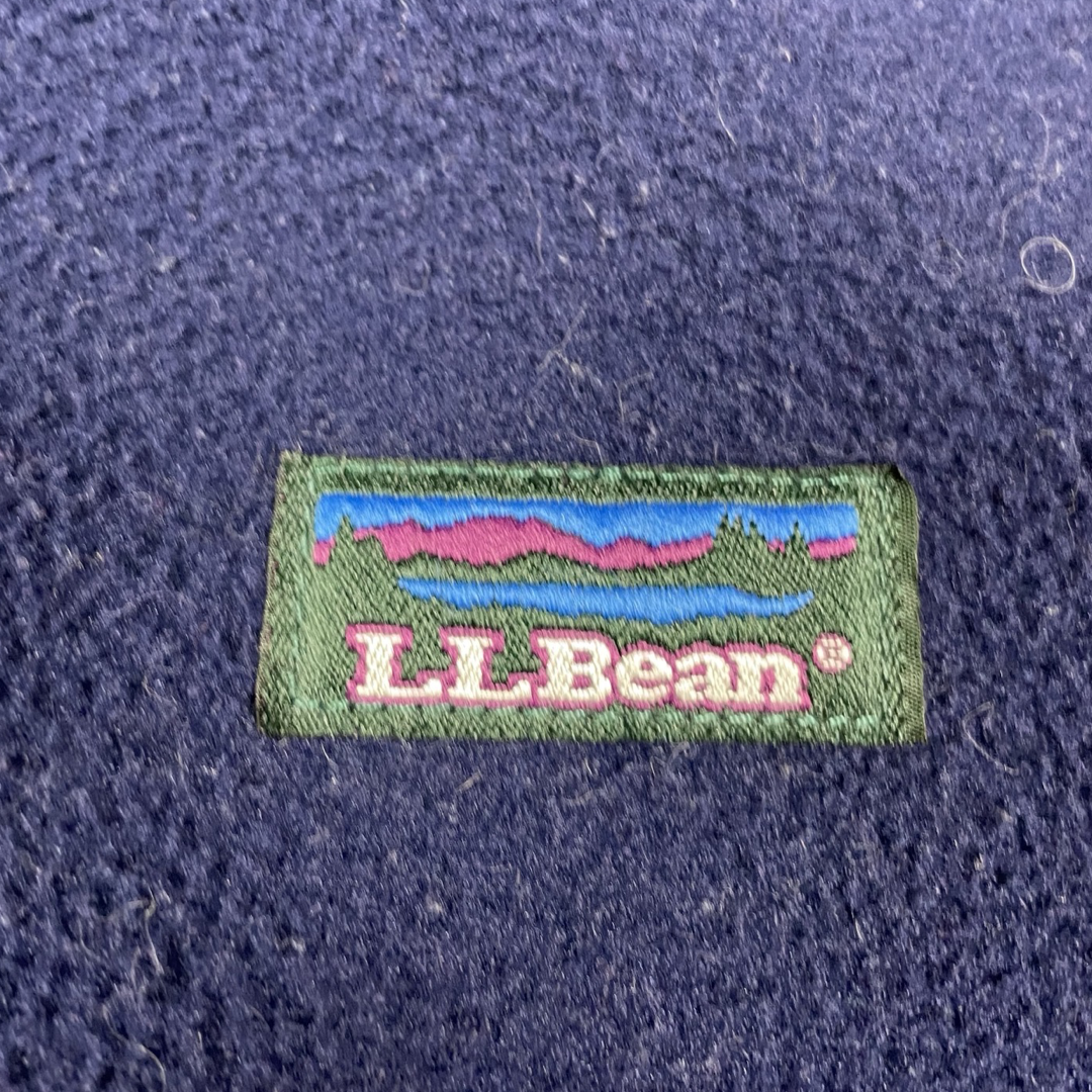 90s VINTAGE L.L. BEAN FLEECE ZIP-UP JACKET (M)