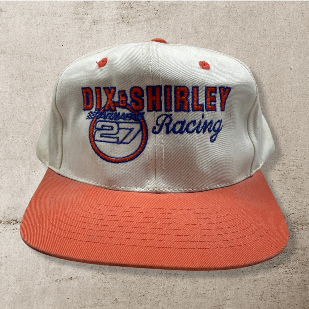 90S VINTAGE DIX & SHIRLEY RACING TRUCKER HAT (OS)