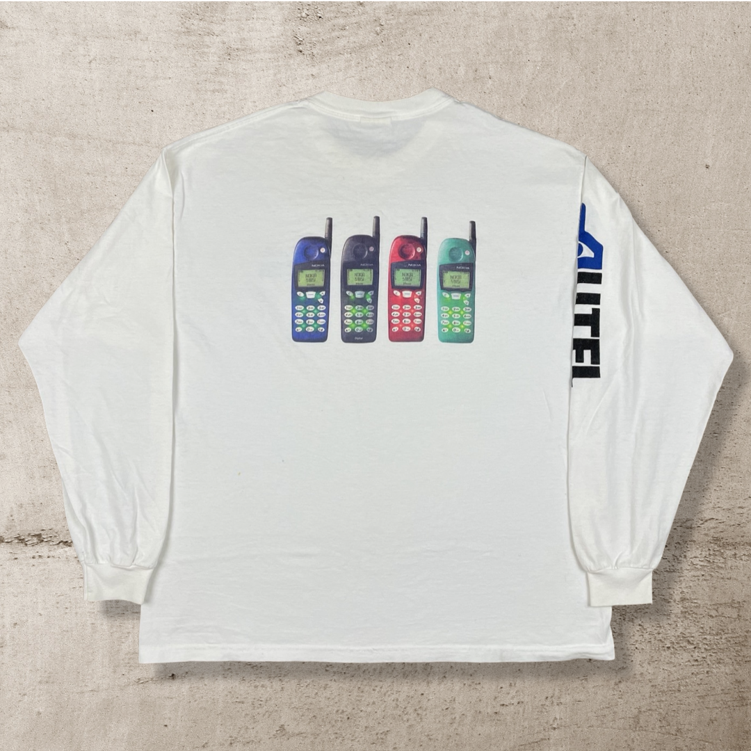 Y2K NOKIA 5185i CELL PHONE LS T-SHIRT (XL)