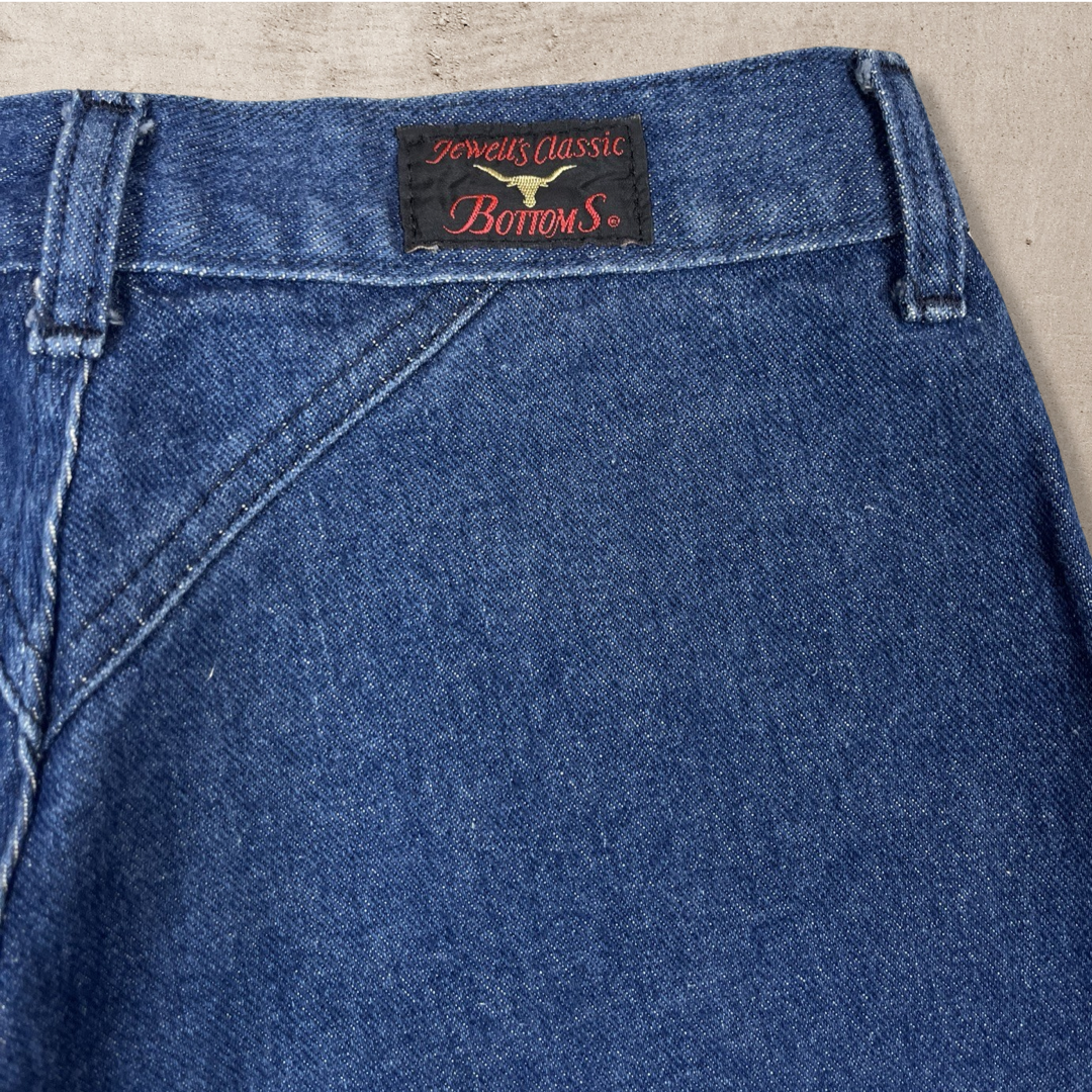 80s VINTAGE JEWELLS CLASSIC BOTTOMS BAREBACK WESTERN MOM JEANS (6-8W)