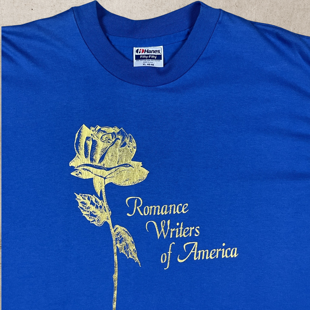 80s AMERICAN ROMANCE WRITERS T-SHIRT (XL/L)