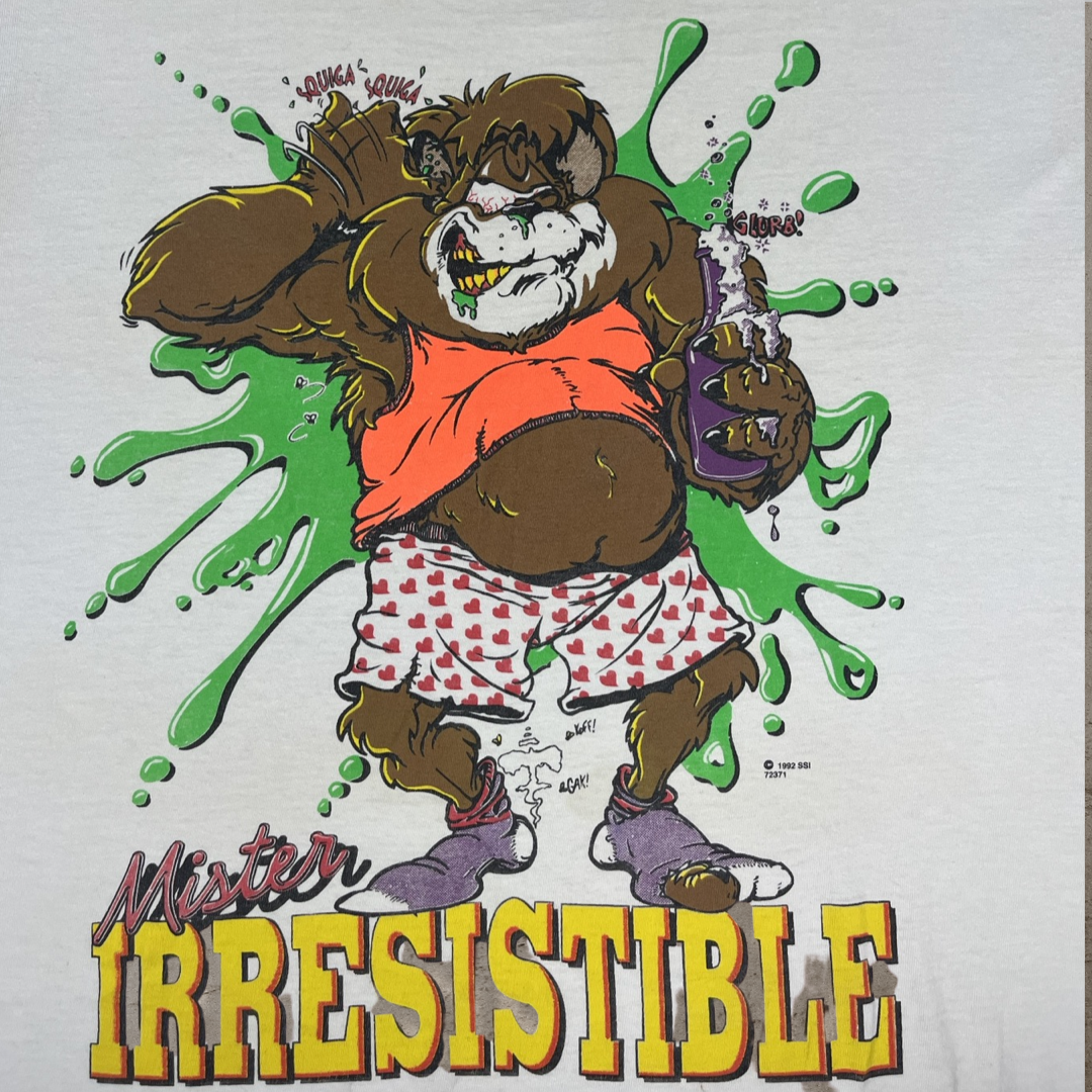 90s MR IRRESISTIBLE CARTOON T-SHIRT (L)