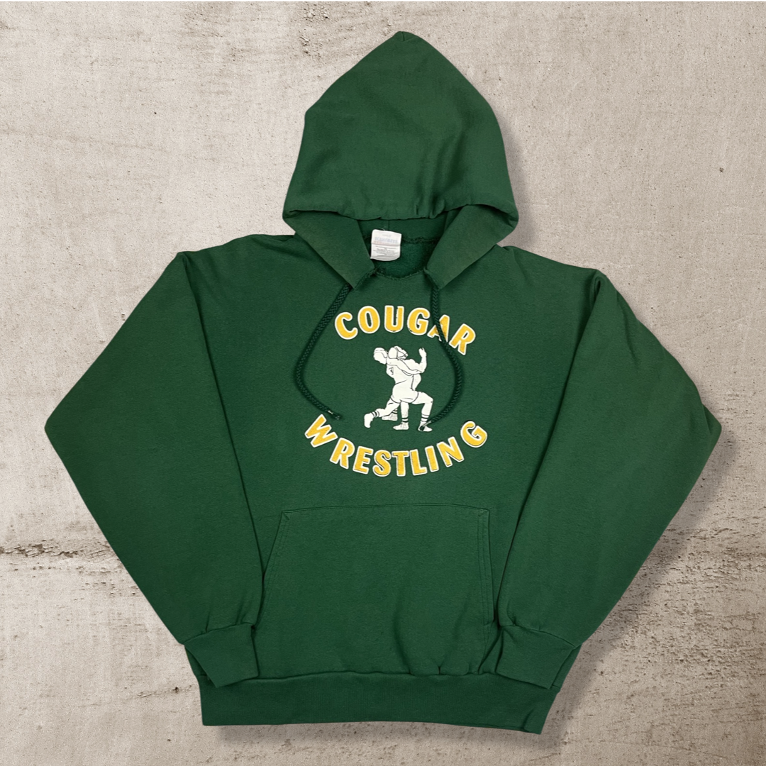 90s COUGAR WRESTLING HOODIE (L)