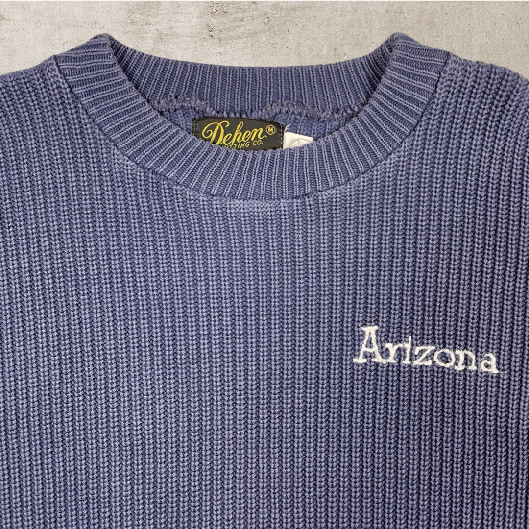 70s VINTAGE DEHEN MENS 1920 KNITTING CO ARIZONA USA KNIT COTTON SWEATER (M)