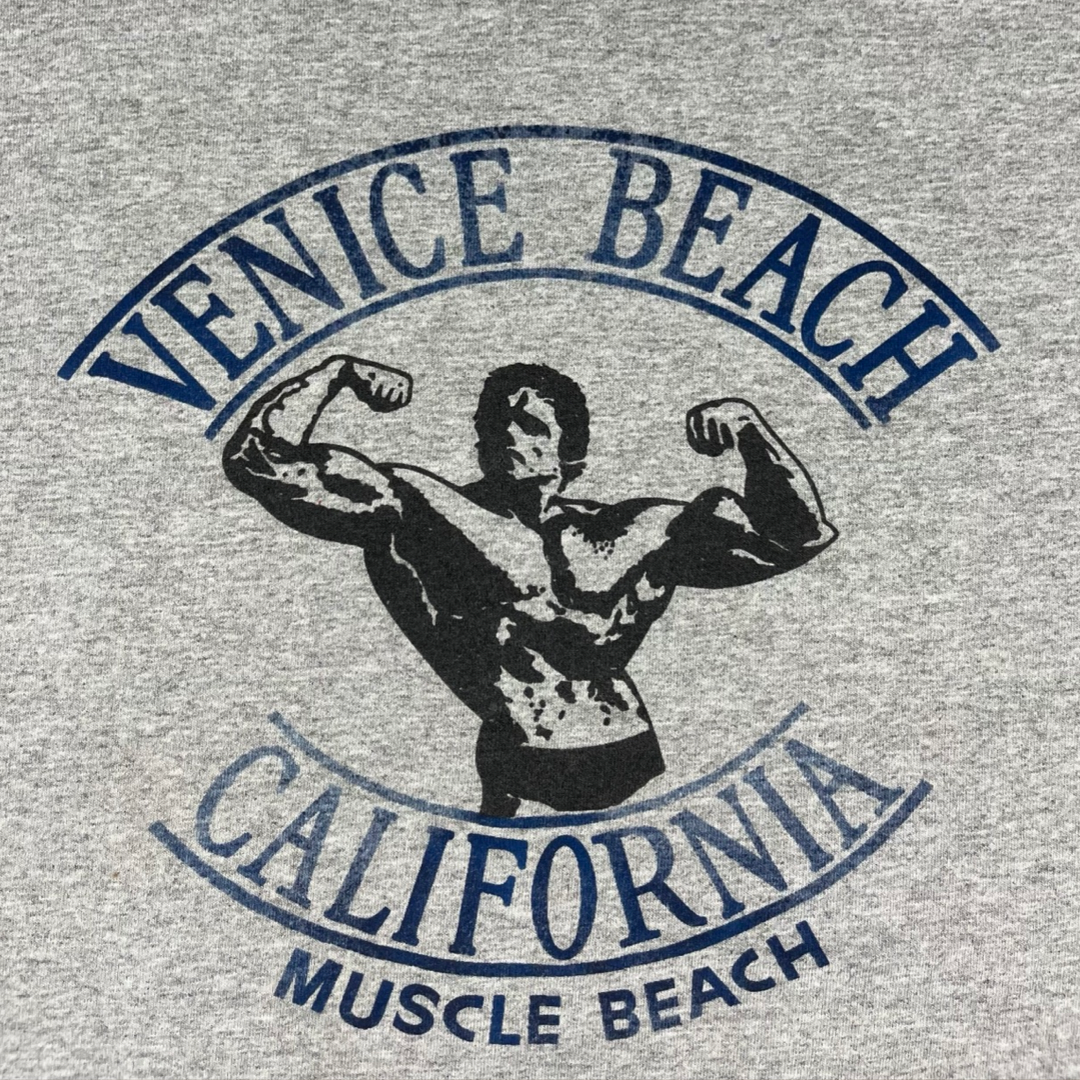 90s ARNOLD SCHWARZENEGGER VENICE BEACH CALIFORNIA T-SHIRT (M)