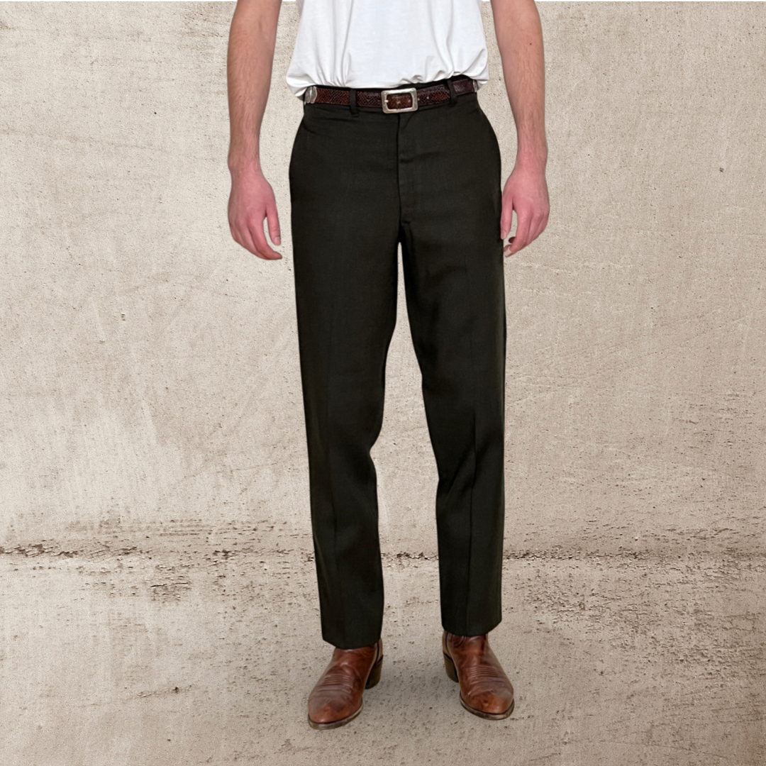 70s VINTAGE CAMPUS PERMANENT PRESS SLACKS (32)