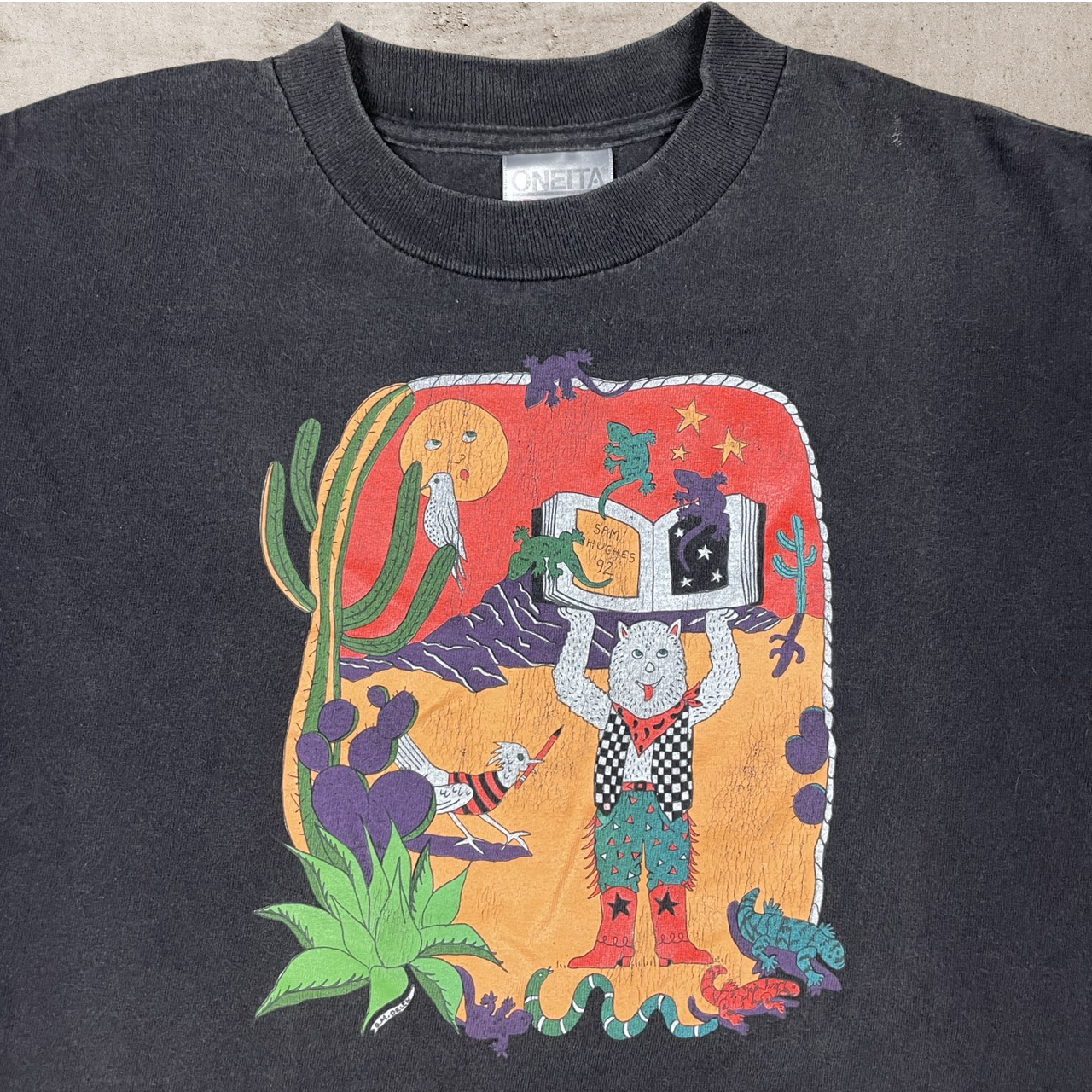 1992 VINTAGE SAM HUGHES ARIZONA DESERT T-SHIRT (M/S)