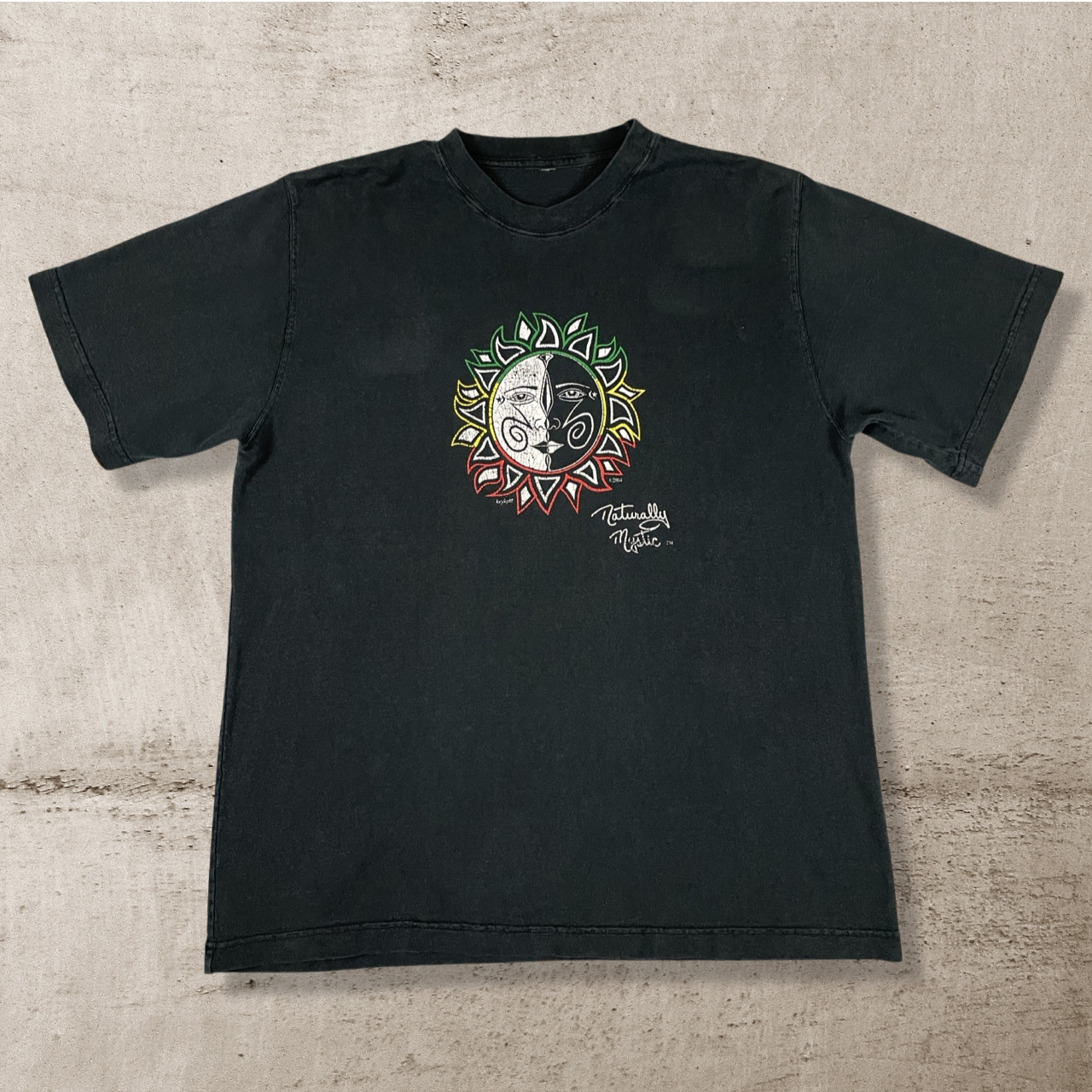 1990s VINTAGE "NATURALLY MYSTIC" T-SHIRT (L/XL)