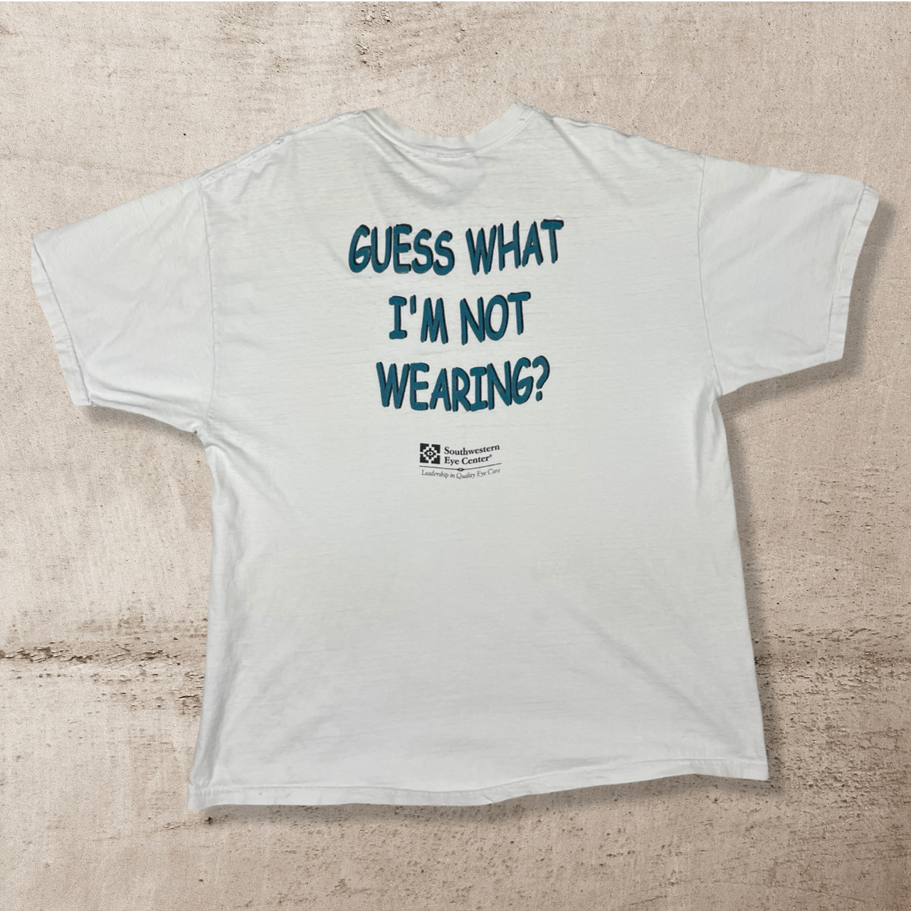 1990s VINTAGE "GUESS WHAT I'M WEARING PARODY" T-SHIRT (XL)