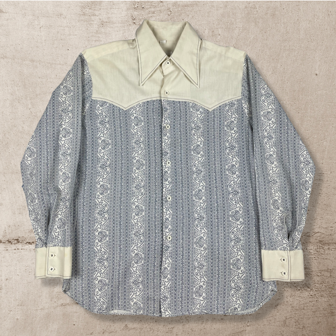 1970s VINTAGE WESTERN WEAR SPIRE SHIRT (M/L)