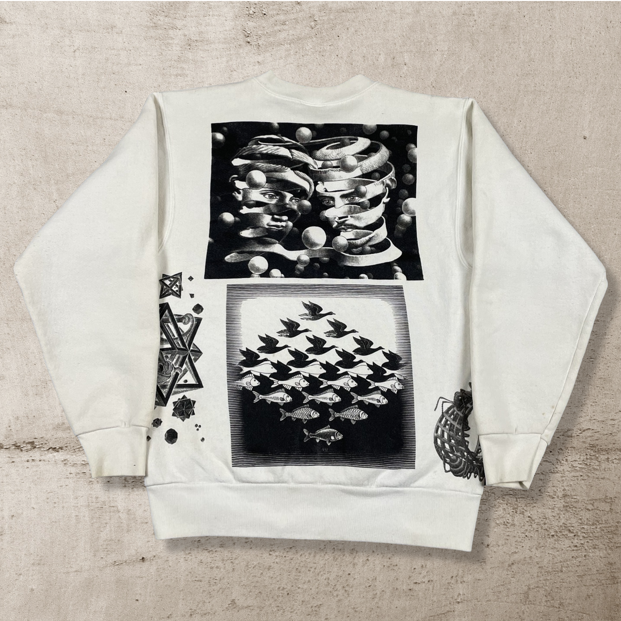 1991 VINTAGE M.C. ESCHER ART SWEATSHIRT (M)